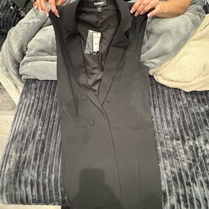 Express Elegant Black Vest
